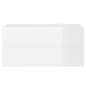 vidaXL Mueble de lavabo madera ingeniería blanco brillo 90x38,5x45 cm vidaXL Mueble de lavabo madera ingeniería blanco brillo 90x38,5x45 cm