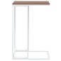 vidaXL Mesa auxiliar de madera contrachapada blanco 40x30x59 cm