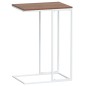 vidaXL Mesa auxiliar de madera contrachapada blanco 40x30x59 cm
