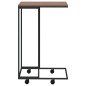 vidaXL Mesa auxiliar con ruedas de contrachapado negro 40x30x63,5 cm vidaXL Mesa auxiliar con ruedas de contrachapado negro 40x30x63,5 cm