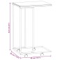 vidaXL Mesa auxiliar con ruedas de contrachapado negro 40x30x63,5 cm vidaXL Mesa auxiliar con ruedas de contrachapado negro 40x30x63,5 cm