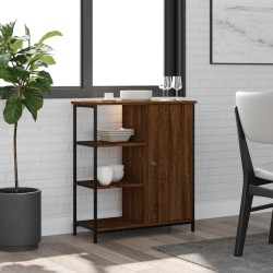 vidaXL Aparador de madera de ingeniería marrón roble 70x30x80 cm