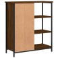vidaXL Aparador de madera de ingeniería marrón roble 70x30x80 cm vidaXL Aparador de madera de ingeniería marrón roble 70x30x80 cm