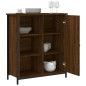 vidaXL Aparador de madera de ingeniería marrón roble 70x30x80 cm vidaXL Aparador de madera de ingeniería marrón roble 70x30x80 cm