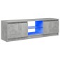 vidaXL Mueble de TV con luces LED gris hormigón 120x30x35,5 cm vidaXL Mueble de TV con luces LED gris hormigón 120x30x35,5 cm
