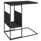 vidaXL Mesa auxiliar de madera contrachapada negra 55x36x59,5 cm vidaXL Mesa auxiliar de madera contrachapada negra 55x36x59,5 cm