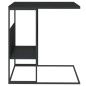 vidaXL Mesa auxiliar de madera contrachapada negra 55x36x59,5 cm vidaXL Mesa auxiliar de madera contrachapada negra 55x36x59,5 cm