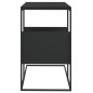 vidaXL Mesa auxiliar de madera contrachapada negra 55x36x59,5 cm vidaXL Mesa auxiliar de madera contrachapada negra 55x36x59,5 cm