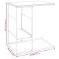 vidaXL Mesa auxiliar de madera contrachapada negra 55x36x59,5 cm vidaXL Mesa auxiliar de madera contrachapada negra 55x36x59,5 cm