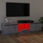 vidaXL Mueble de TV con luces LED gris hormigón 120x30x35,5 cm vidaXL Mueble de TV con luces LED gris hormigón 120x30x35,5 cm