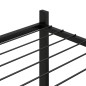 vidaXL Soporte para flores con ruedas hierro negro 83x25x100 cm vidaXL Soporte para flores con ruedas hierro negro 83x25x100 cm