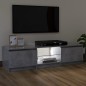 vidaXL Mueble de TV con luces LED gris hormigón 120x30x35,5 cm vidaXL Mueble de TV con luces LED gris hormigón 120x30x35,5 cm