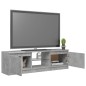 vidaXL Mueble de TV con luces LED gris hormigón 120x30x35,5 cm vidaXL Mueble de TV con luces LED gris hormigón 120x30x35,5 cm