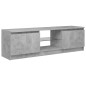 vidaXL Mueble de TV con luces LED gris hormigón 120x30x35,5 cm vidaXL Mueble de TV con luces LED gris hormigón 120x30x35,5 cm