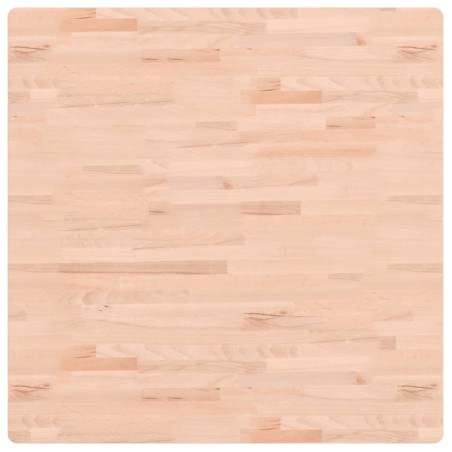 vidaXL Tablero de mesa cuadrado de madera maciza de haya 90x90x1,5 cm