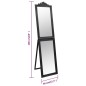 vidaXL Espejo de pie negro 40x160 cm vidaXL Espejo de pie negro 40x160 cm