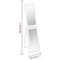 vidaXL Espejo de pie blanco 50x200 cm vidaXL Espejo de pie blanco 50x200 cm