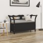 vidaXL Banco madera maciza de abeto negro 107x45x75,5 cm vidaXL Banco madera maciza de abeto negro 107x45x75,5 cm