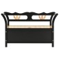 vidaXL Banco madera maciza de abeto negro 107x45x75,5 cm vidaXL Banco madera maciza de abeto negro 107x45x75,5 cm