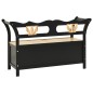 vidaXL Banco madera maciza de abeto negro 107x45x75,5 cm vidaXL Banco madera maciza de abeto negro 107x45x75,5 cm