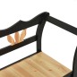 vidaXL Banco madera maciza de abeto negro 107x45x75,5 cm vidaXL Banco madera maciza de abeto negro 107x45x75,5 cm