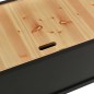vidaXL Banco madera maciza de abeto negro 107x45x75,5 cm vidaXL Banco madera maciza de abeto negro 107x45x75,5 cm