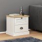 vidaXL Mesita de noche VIGO madera maciza de pino blanco 42x35x40 cm vidaXL Mesita de noche VIGO madera maciza de pino blanco 42x35x40 cm
