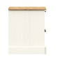 vidaXL Mesita de noche VIGO madera maciza de pino blanco 42x35x40 cm vidaXL Mesita de noche VIGO madera maciza de pino blanco 42x35x40 cm