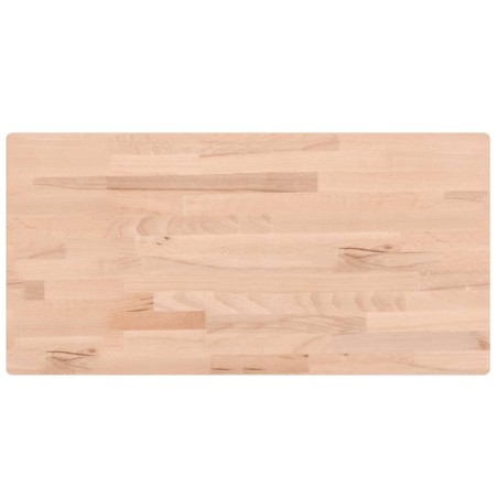 vidaXL Encimera de baño madera maciza de haya 100x50x1,5 cm