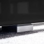 vidaXL Mueble de salón de TV con luces LED negro brillante 5 piezas
