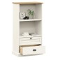 vidaXL Librería VIGO madera maciza de pino blanco 60x35x114,5 cm vidaXL Librería VIGO madera maciza de pino blanco 60x35x114,5 cm
