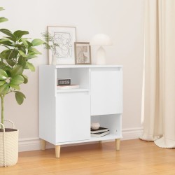 vidaXL Aparador de madera contrachapada blanco 60x35x70 cm