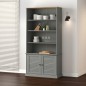 vidaXL Librería VIGO madera maciza de pino gris 85x35x170 cm vidaXL Librería VIGO madera maciza de pino gris 85x35x170 cm