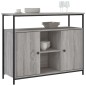 vidaXL Aparador de madera de ingeniería gris Sonoma 100x35x80 cm vidaXL Aparador de madera de ingeniería gris Sonoma 100x35x80 cm