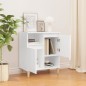 vidaXL Aparador de madera contrachapada blanco 60x35x70 cm