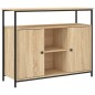 vidaXL Aparador de madera de ingeniería roble Sonoma 100x35x80 cm vidaXL Aparador de madera de ingeniería roble Sonoma 100x35x80 cm