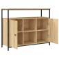 vidaXL Aparador de madera de ingeniería roble Sonoma 100x35x80 cm vidaXL Aparador de madera de ingeniería roble Sonoma 100x35x80 cm