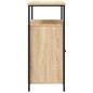 vidaXL Aparador de madera de ingeniería roble Sonoma 100x35x80 cm vidaXL Aparador de madera de ingeniería roble Sonoma 100x35x80 cm
