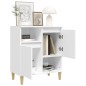 vidaXL Aparador de madera contrachapada blanco 60x35x70 cm