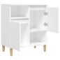 vidaXL Aparador de madera contrachapada blanco 60x35x70 cm