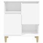 vidaXL Aparador de madera contrachapada blanco 60x35x70 cm