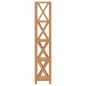 vidaXL Estantería de 5 niveles madera maciza de roble 40x30x146 cm