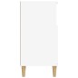 vidaXL Aparador de madera contrachapada blanco 60x35x70 cm