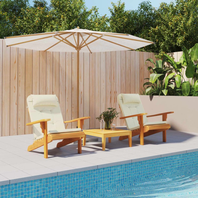 vidaXL Cojines para silla Adirondack 2 uds tela Oxford color crema vidaXL Cojines para silla Adirondack 2 uds tela Oxford color crema