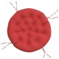 vidaXL Cojín redondo tela Oxford rojo Ø 100x11 cm vidaXL Cojín redondo tela Oxford rojo Ø 100x11 cm