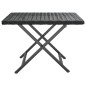vidaXL Mesa plegable ratán sintético negro 45x35x32 cm vidaXL Mesa plegable ratán sintético negro 45x35x32 cm