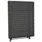 vidaXL Mesa plegable ratán sintético negro 45x35x32 cm vidaXL Mesa plegable ratán sintético negro 45x35x32 cm