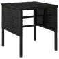 vidaXL Taburetes de jardín 4 uds con cojines ratán sintético negro vidaXL Taburetes de jardín 4 uds con cojines ratán sintético negro