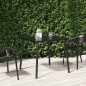 vidaXL Mesa de jardín acero gris antracita 80x80x71 cm vidaXL Mesa de jardín acero gris antracita 80x80x71 cm