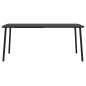 vidaXL Mesa de jardín acero gris antracita 165x80x71 cm vidaXL Mesa de jardín acero gris antracita 165x80x71 cm